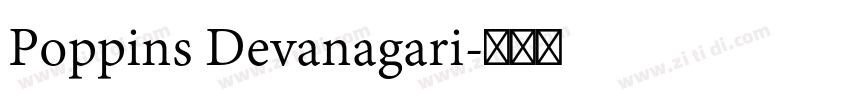 Poppins Devanagari字体转换